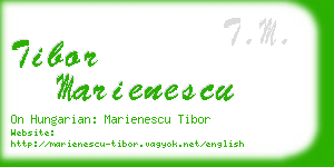 tibor marienescu business card